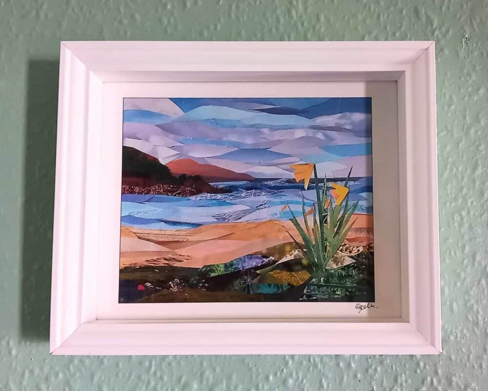 Island Spring art print (framed) - handmade by Glass Island Studios