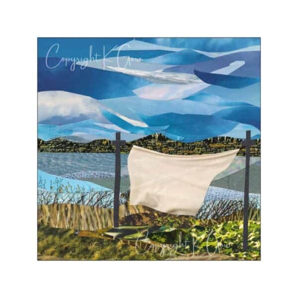 A Good Washing Day art print (unframed) - handmade by Glass Island Studios