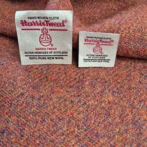 Harris Tweed - Rusty Orange Plain Twill - Image 2