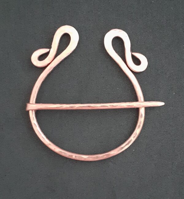Viking Style Copper Penannular Unisex Kilt/Scarf/Brooch Pin