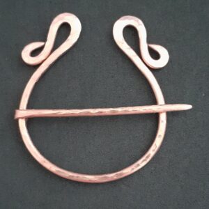Viking Style Copper Penannular Unisex Kilt/Scarf/Brooch Pin - Image 3