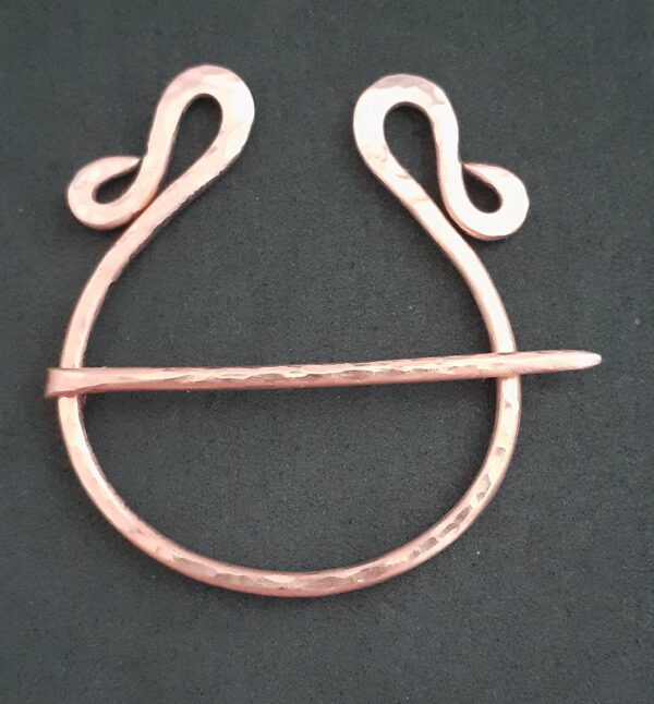 Viking Style Copper Penannular Unisex Kilt/Scarf/Brooch Pin