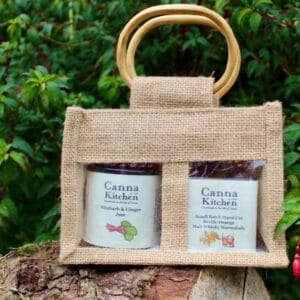 Canna Kitchen 2 Jar Gift Set - Whisky Marmalade/Rhubarb and Ginger Jam